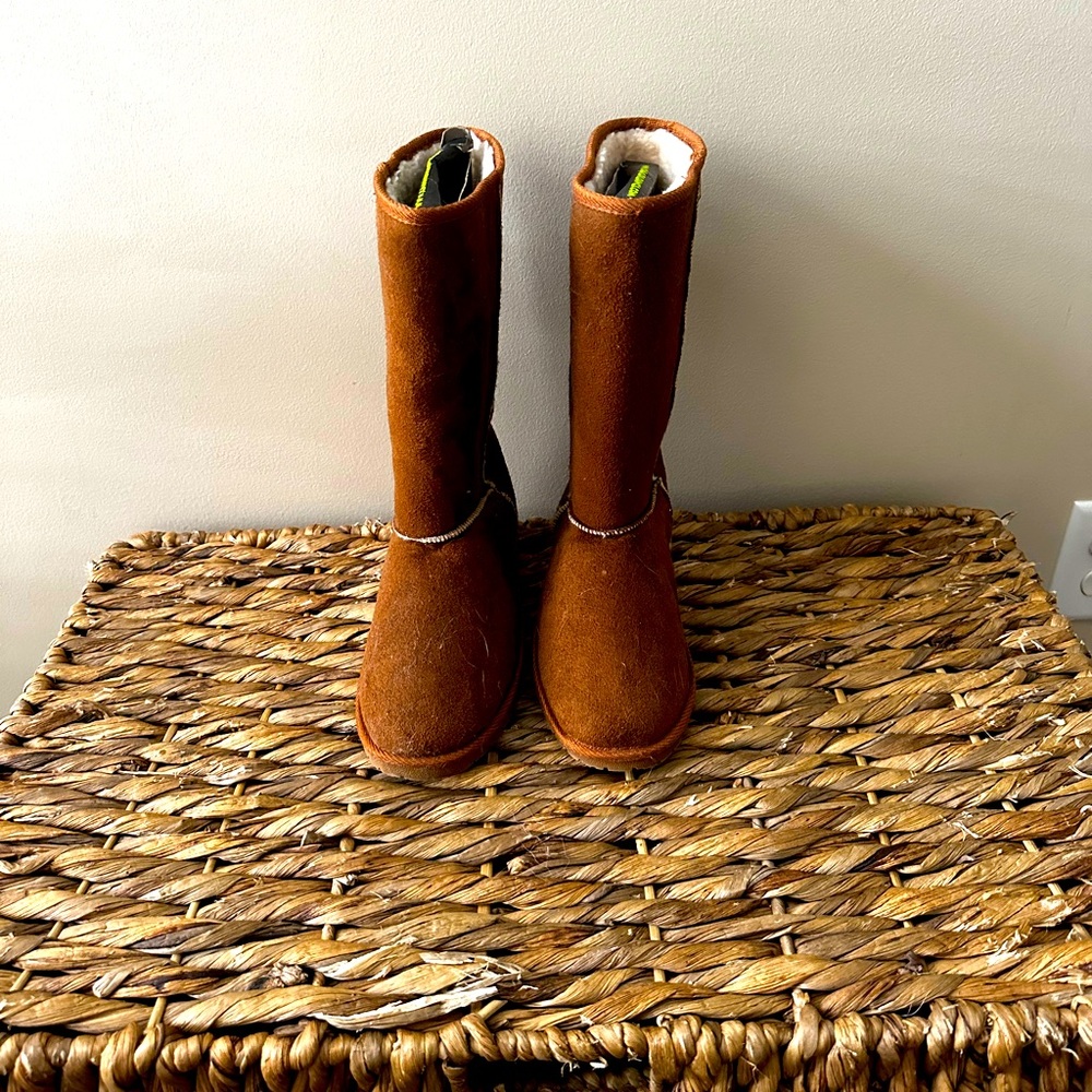 Furry winter boots